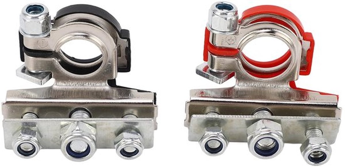 Accu Snelle Koppeling Connector, 3-Weg Positieve En Negatieve Pool Snelle Koppeling Terminaal, Universele Accukabel Terminaalklem