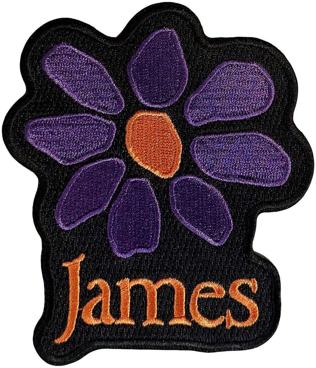 James - Orange Logo Purple Daisy - patch