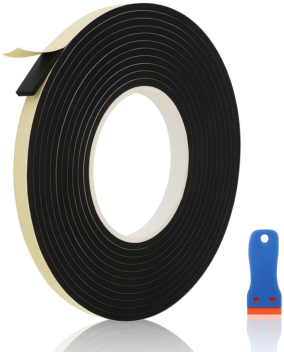 SnelShoppen - Ceranfeld Sealing Tape Zelfklevend 5m x 10mm x 3mm Hittebestendige Hob Montage Tape voor Elektrische Kookplaat, Keramische Plaat en Indu