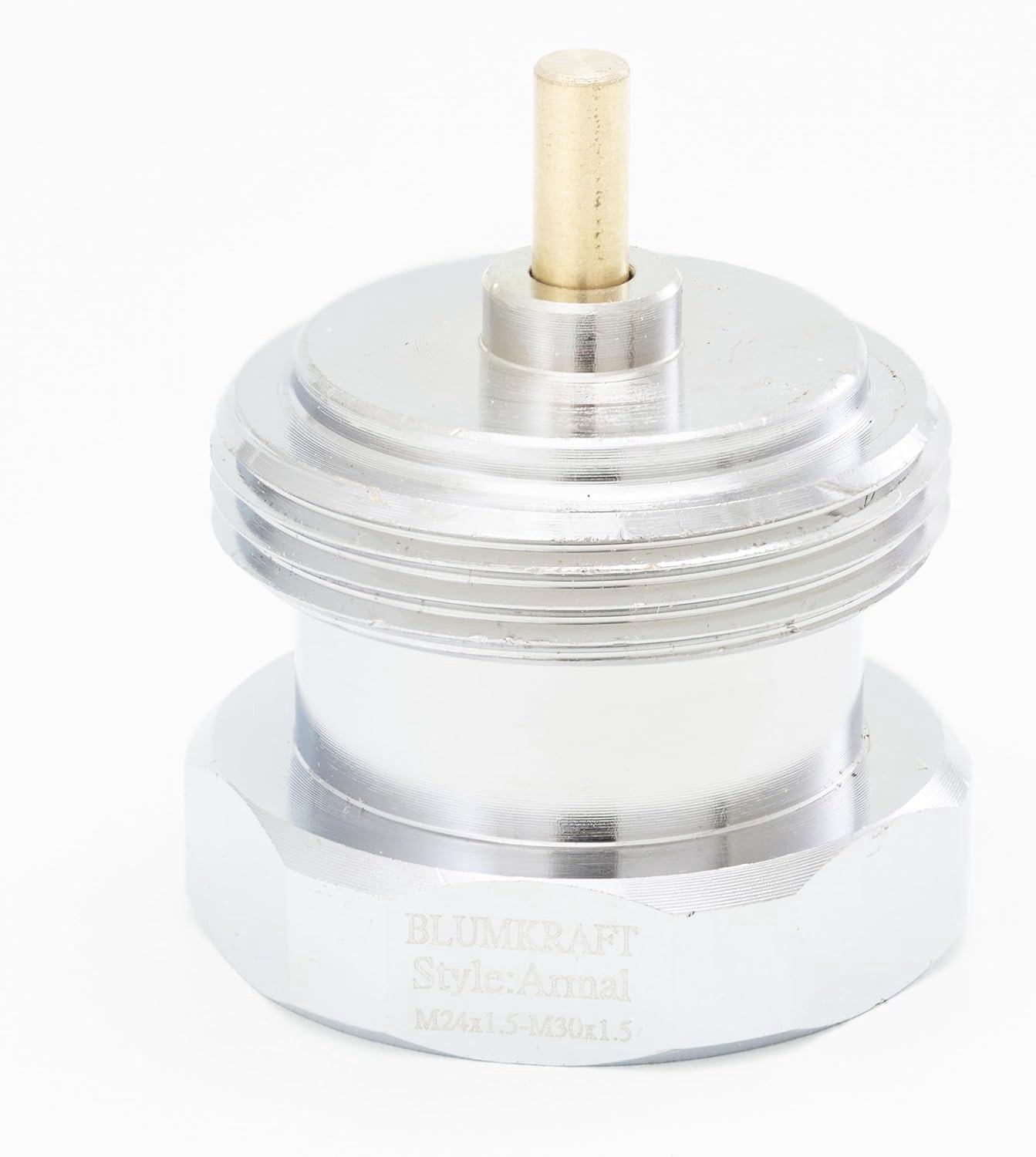 Adapter Schroefdraad M24x1,5 naar M30x1,5 voor Radiatorventiel