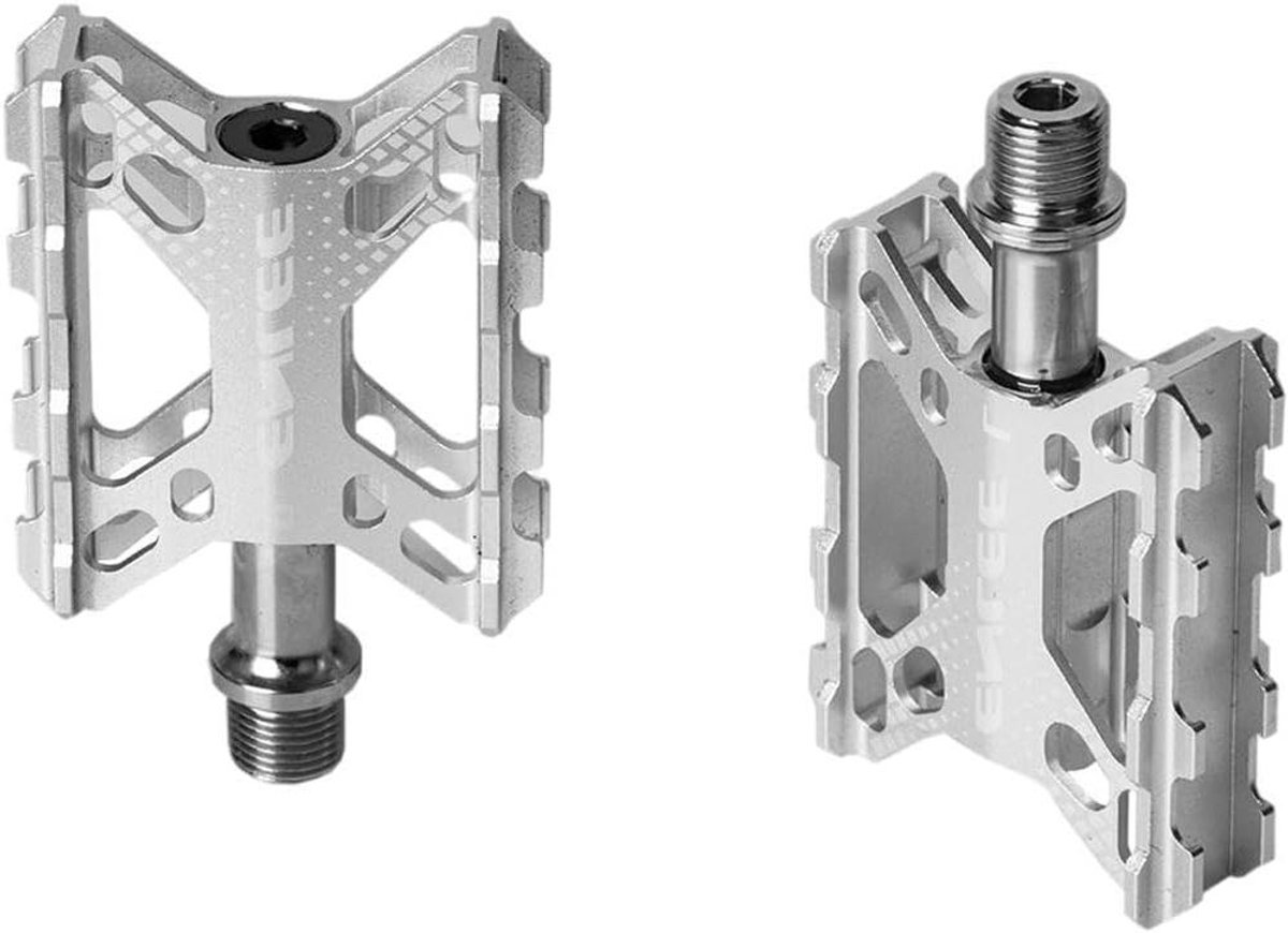 Fiets pedalen - Platte pedalen - Fietsen verbeteren - Lichtgewicht aluminium - 9/16 inch - Zwart