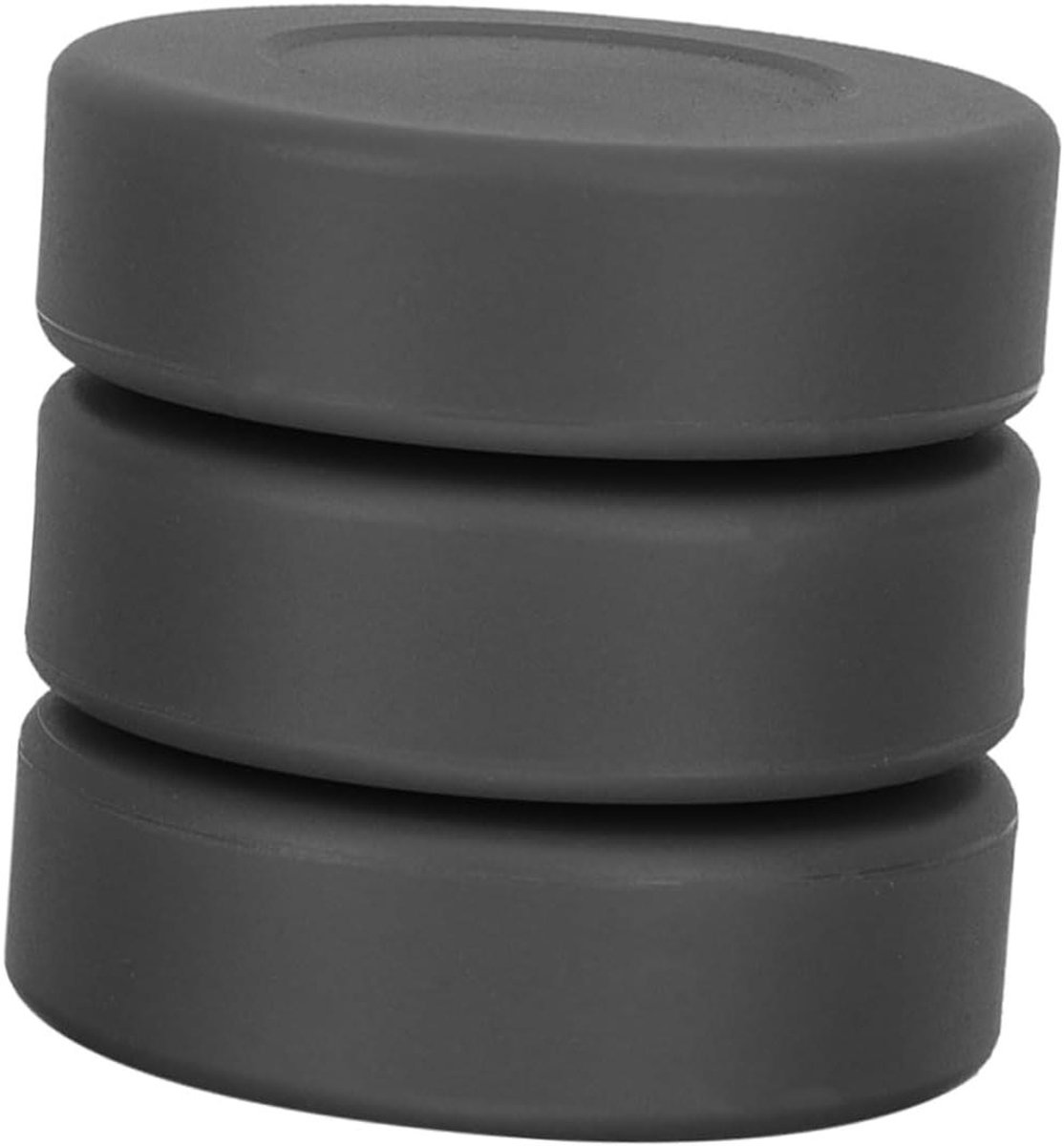 Hockey Oefenbal - Hockey Puck - Sport Training - Verstelbare Hardheid - 7x7x2 cm - Zwart