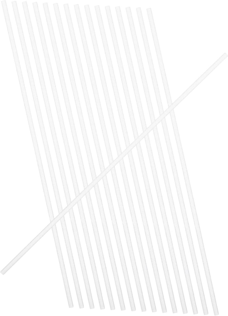 Acryl Steunstaven - Knutselstokjes Cilinderstaven - Beeldjes Maken - Stevig Materiaal - 20 cm - Transparant