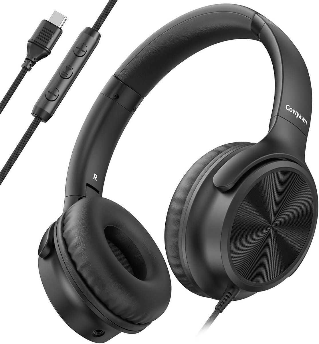 Bedrade Hoofdtelefoon - Zwart - Over-ear - USB Type C met Microfoon - Voor Volwassenen en Tieners