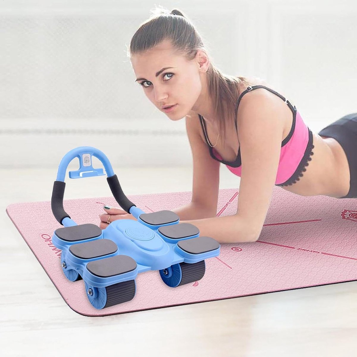 Buikspierwiel - Ab roller Core trainer - Thuis workout - Versterkt core en rug