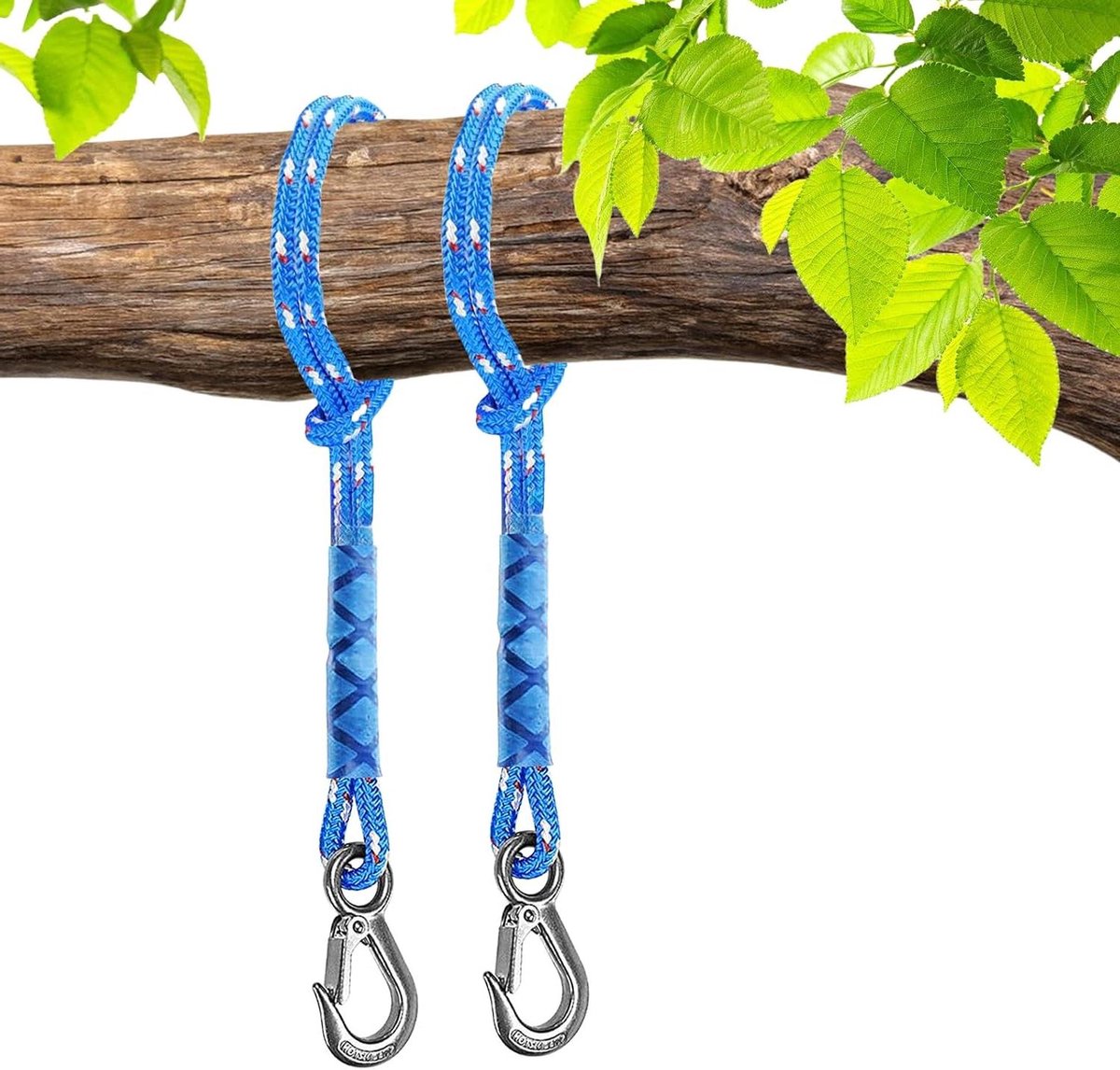 Schommelbevestiging Set - Hangmat Touw - Buiten Ontspannen - Verstelbare Riemen - 50 cm - Blauw