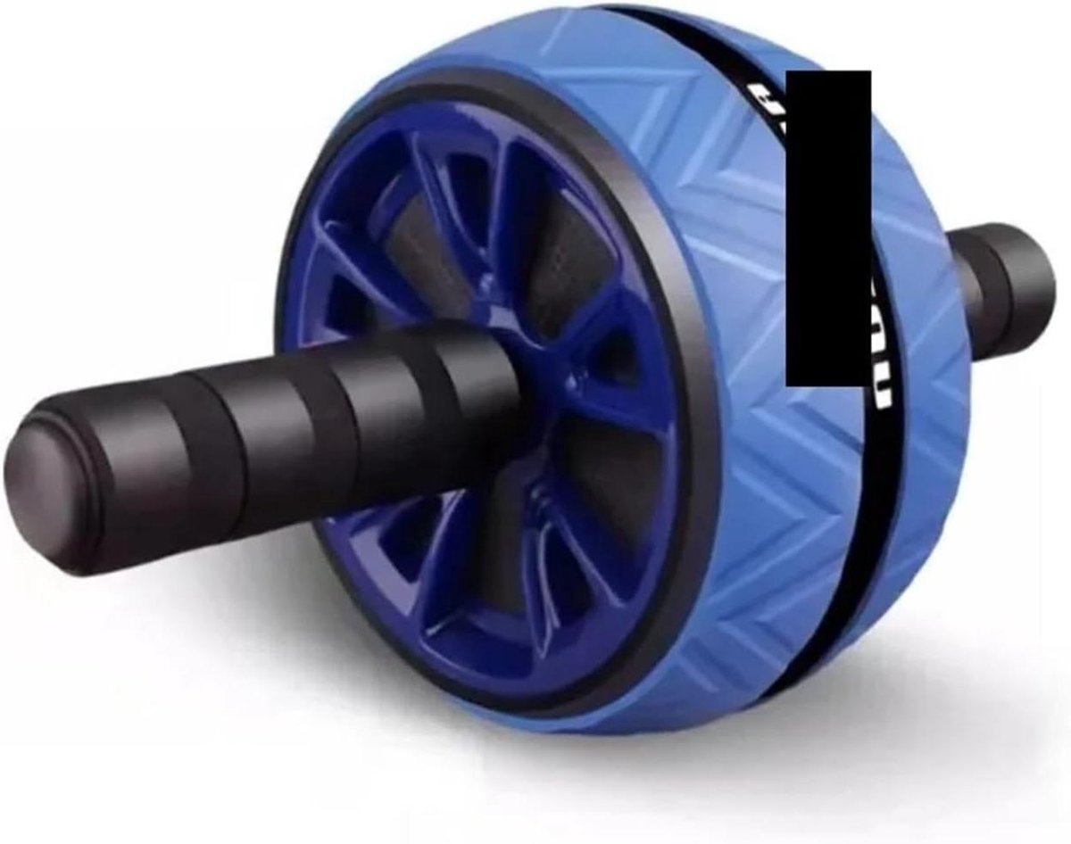 Buikwiel - Core trainer - Kracht opbouwen - Dubbel wiel ontwerp - One Size - Blauw