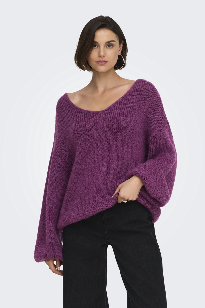 JdY - JDYDINEA L/S REVERSIBLE PULLOV. KNT NOOS Dames Trui