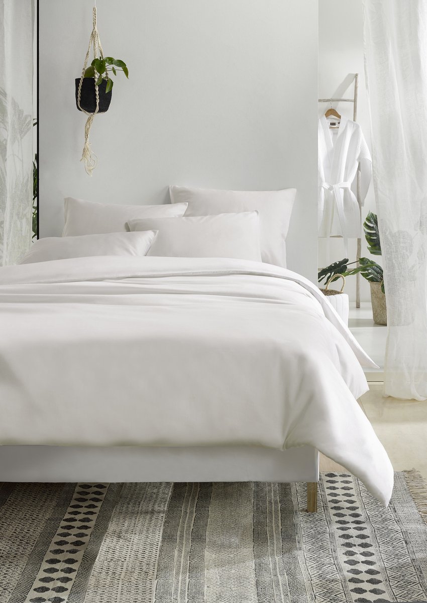 De Witte Lietaer Olivia Dekbedovertrek - Lits-jumeaux - 240x200/220 cm - Off-white