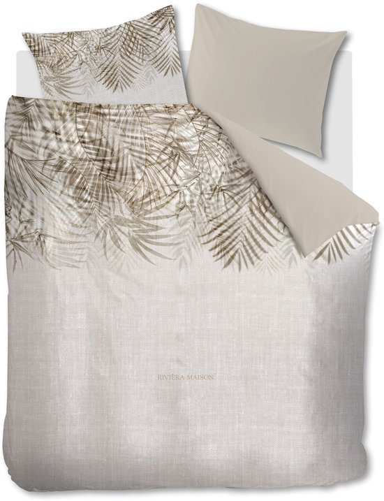 Rivièra Maison Palm Shade dekbedovertrek - Tweepersoons - 200 x 200/220 cm - Naturel van Merkloos — afbeelding 5