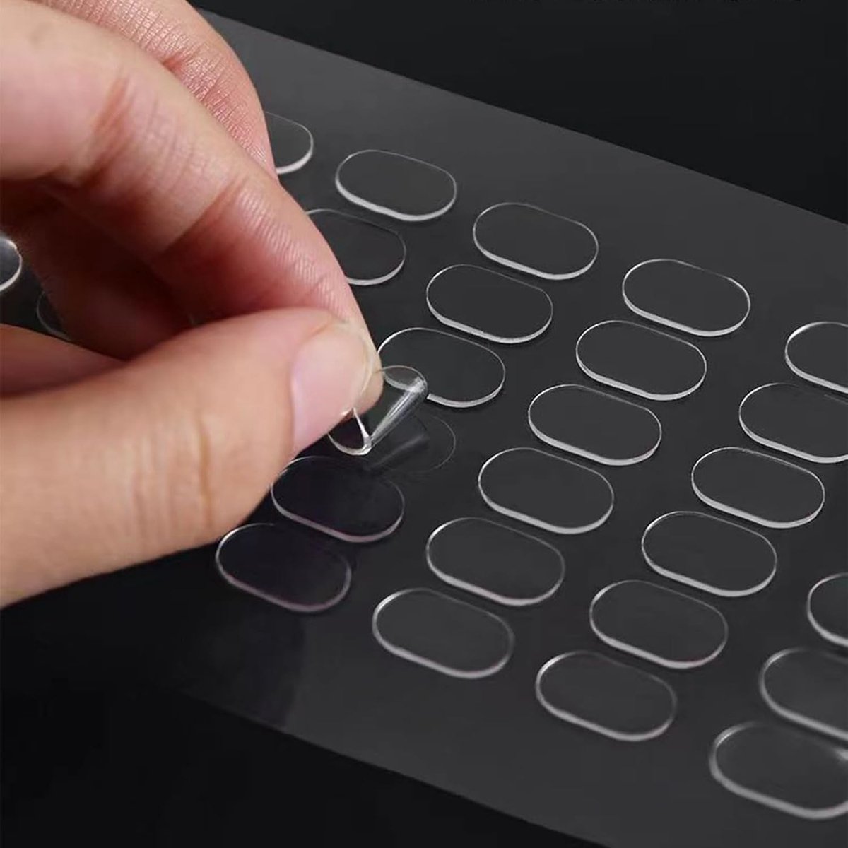 1000 Dubbelzijdige Lijmplaatjes 13 x 8 mm, Transparante Plakdots, Verwijderbare Stickers voor Thuis en Kantoor, Ideaal voor Creatieve Projecten en Knutselen