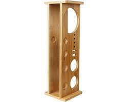 Barkeeperset Houder - Cocktail Gereedschap Standaard - Cocktails Maken - Verhoogde Stabiliteit - 312 x 95 x 9 cm - Houtkleur
