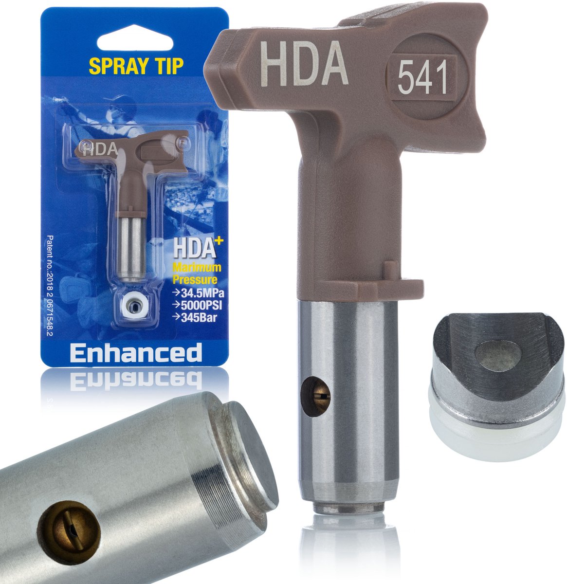 Rosfix Spuitmond HDA+ 541 - 25 cm Spuitbreedte, Nikkelgecoat Metaal - Voor Airless Verfspuit - Geschikt voor Graco, Wagner