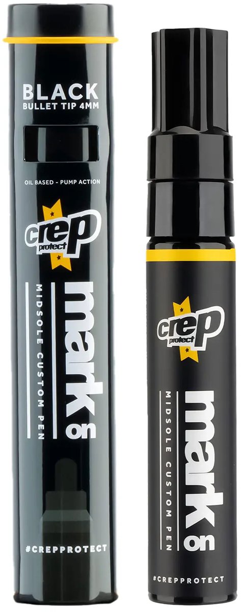 Crep Protect Mark On Zwart - Midsole Custom Pen voor middenzolen van sneakers