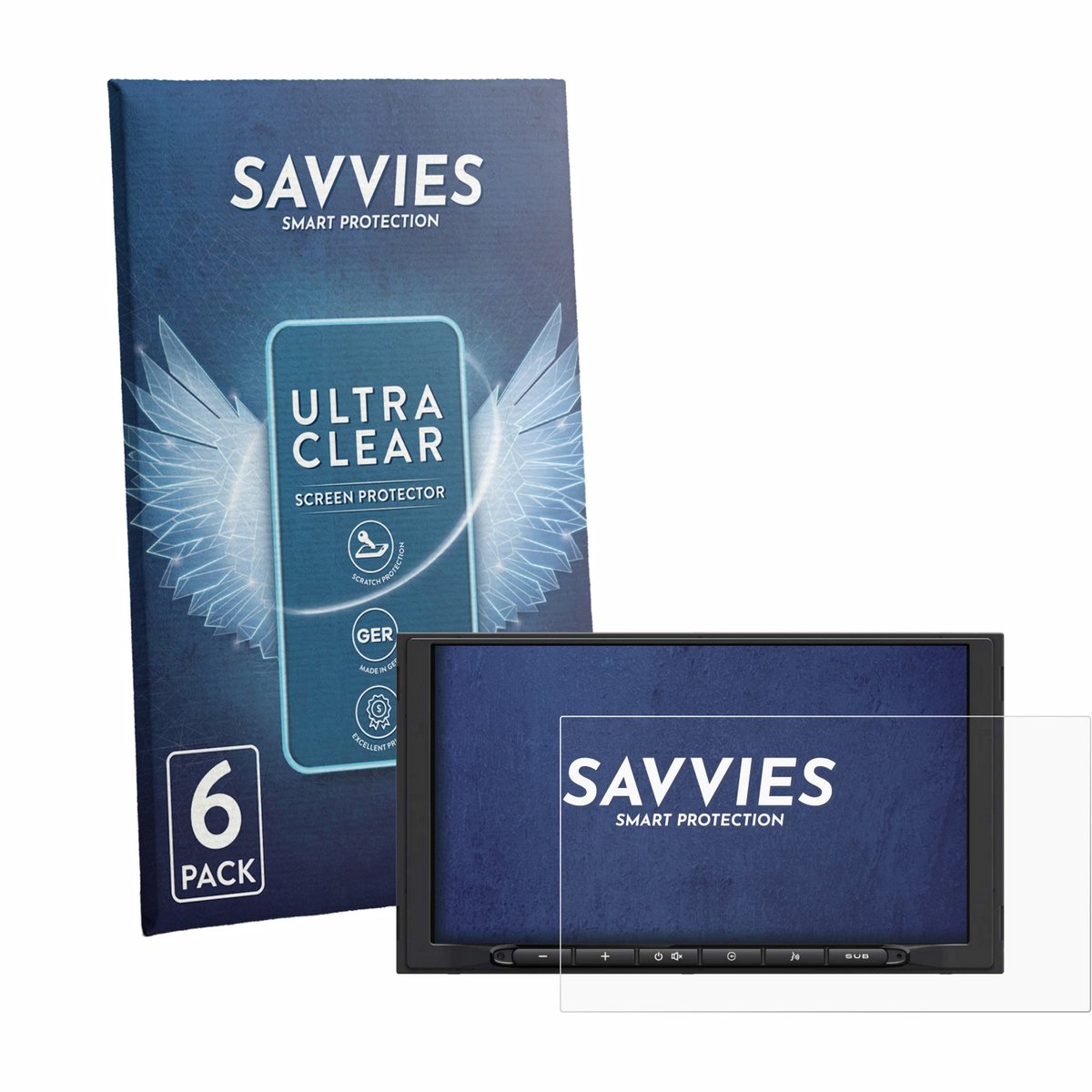 Savvies - Screenprotector voor JBL Legend 700 - Folie Beschermfolie transparant 6 Stuks