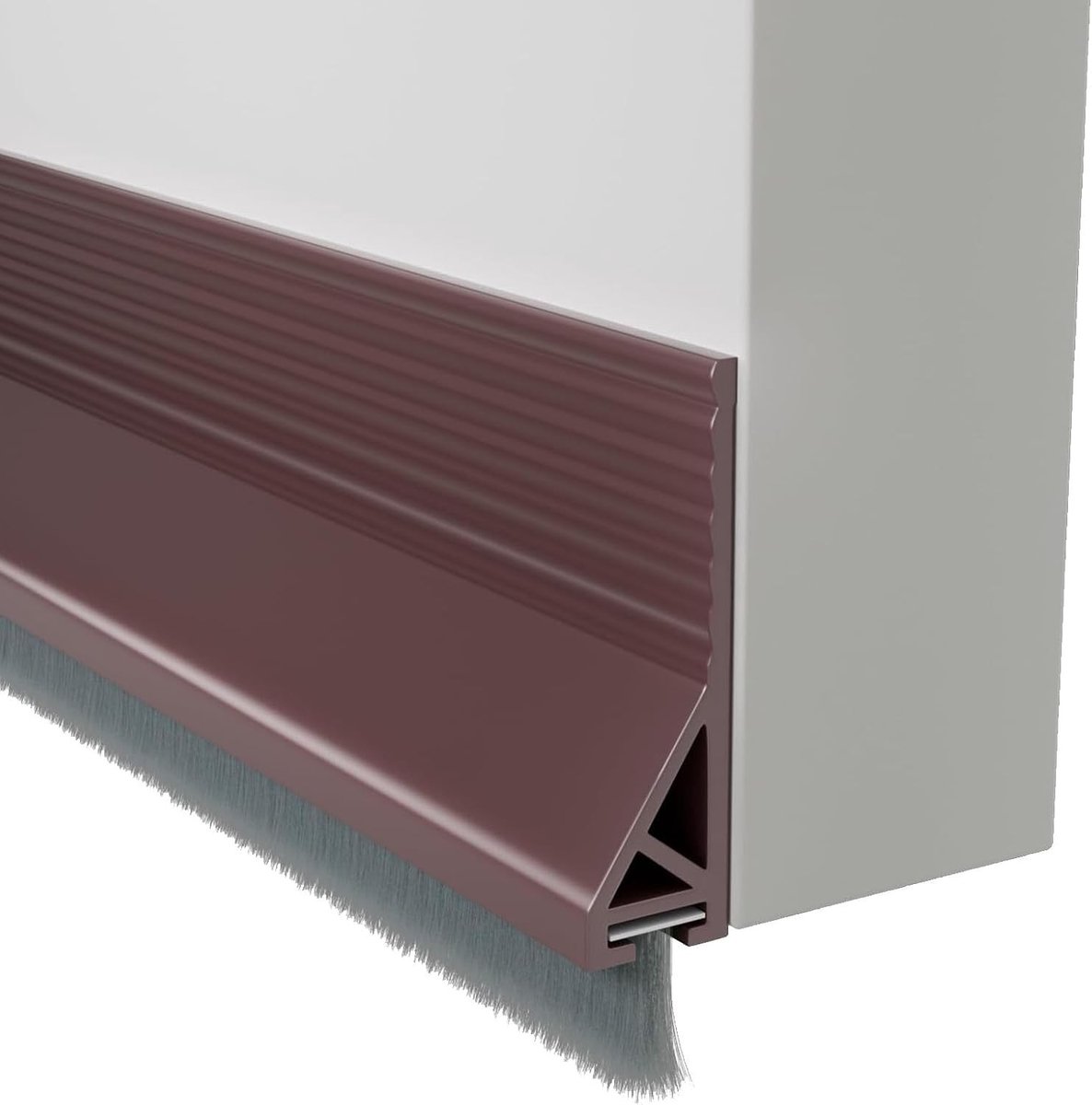 Dichtband voor Deuren, 100 cm, Zelfklevende Borstelafdichting, Energiezuinig, Tochtwerend en Geluidsisolatie voor Deuren en Vloeren