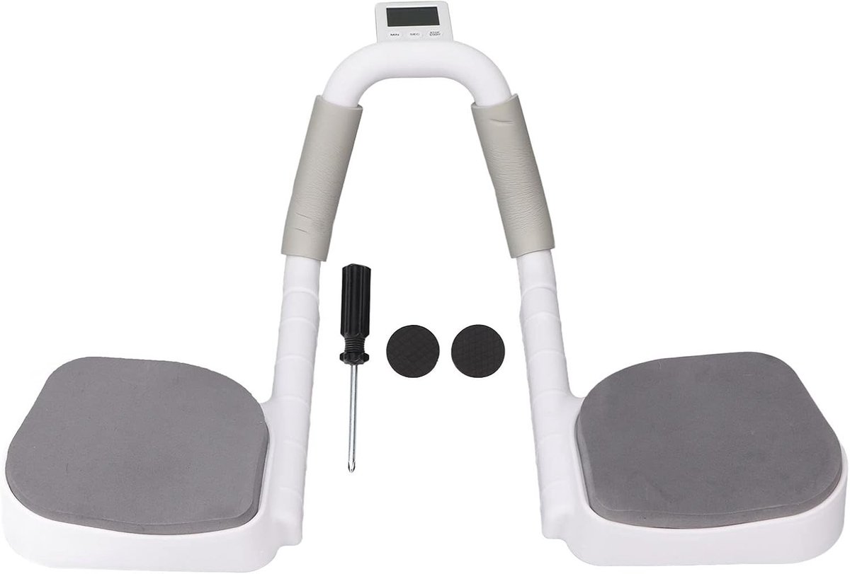 Multifunctionele Core Trainer voor Fitness, Verstelbare Hoek en Breedte, Tijdweergave, Ideaal voor Mannen en Vrouwen, Voorkomt Slipgevaar