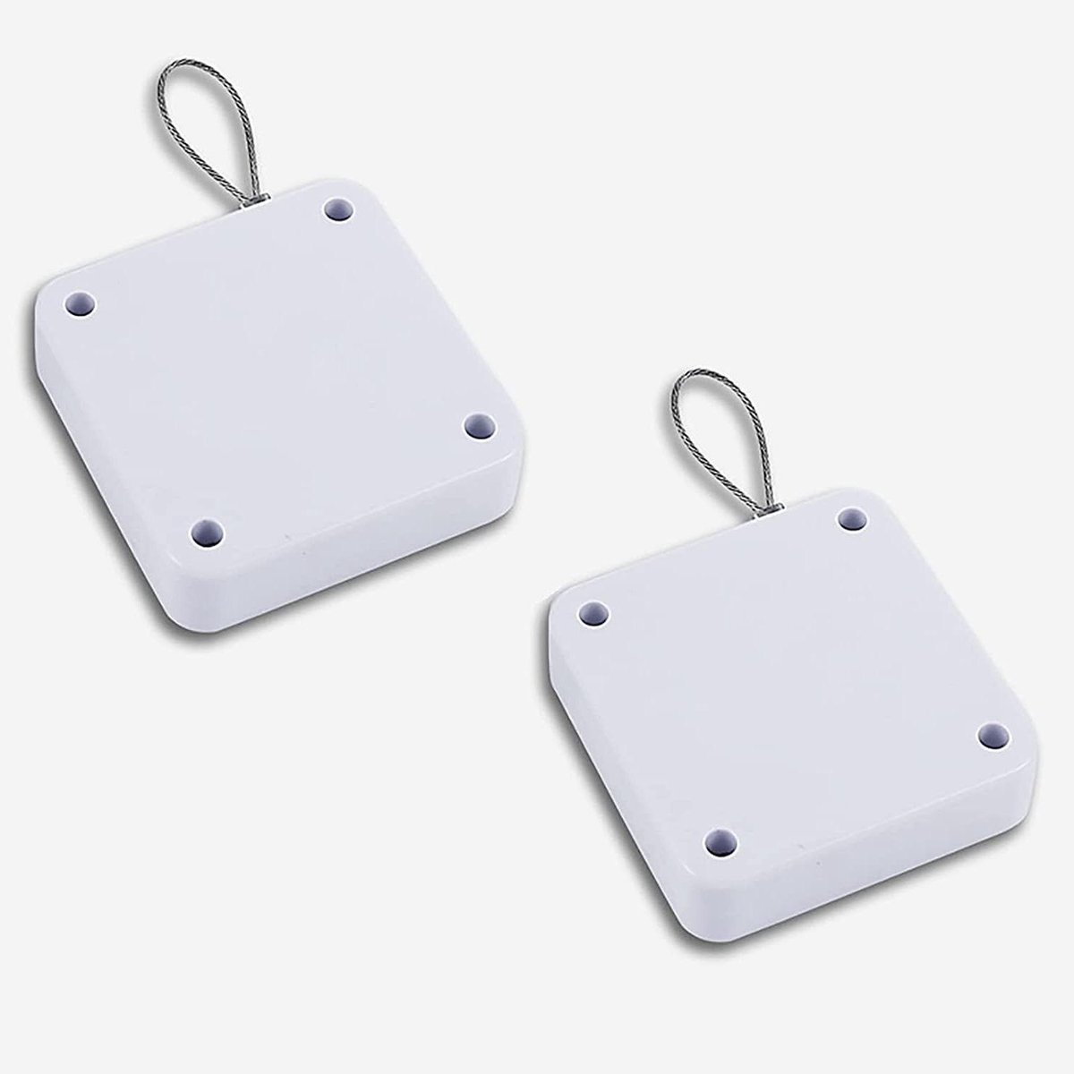 Automatische Deurdranger - Automatische Deuropener - Deuren Sluiten - Punch-Free Installatie - 63x63mm - Wit