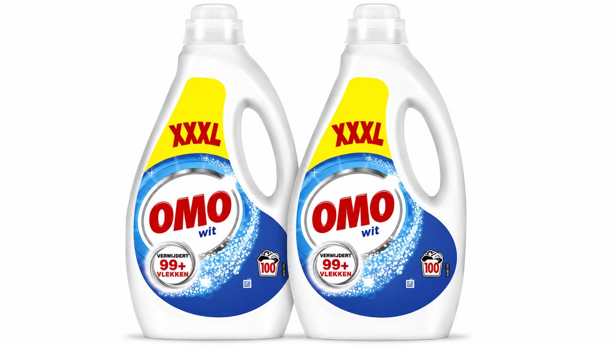 Omo Wit 100 wasbeurten - 5 literfles x 2