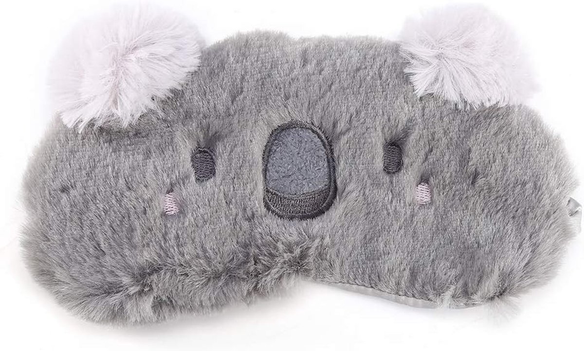 3D Fluffy Cartoon Dieren Oogmasker voor Comfortabel Slapen, Meditatie en Reizen - Perfect voor Volwassenen en Kinderen