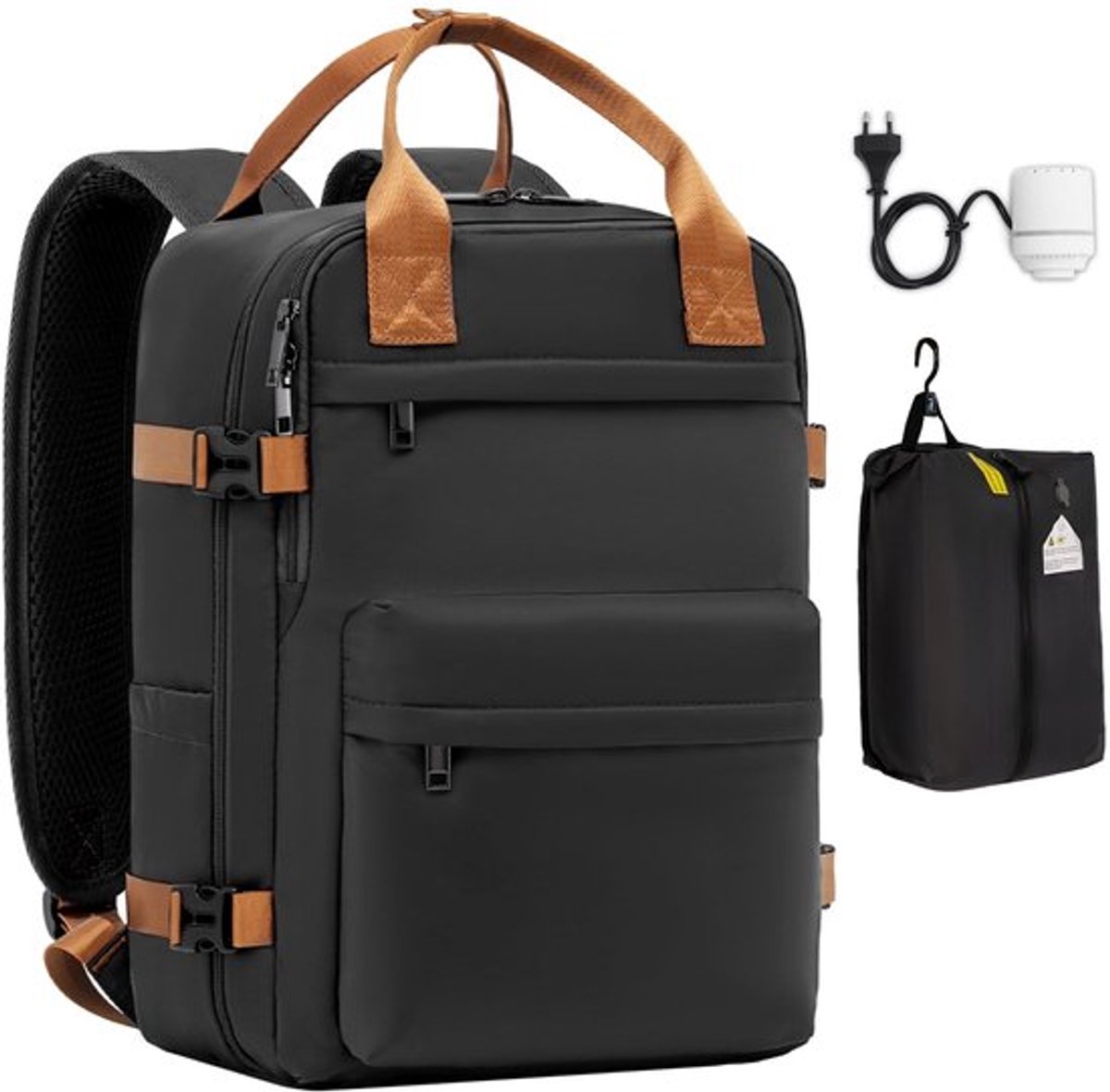 Cabine Tas 40x20x25 cm - Handbagage Rugzak - Laptopvak - Waterdicht - Multifunctioneel - 20 Liter Inhoud