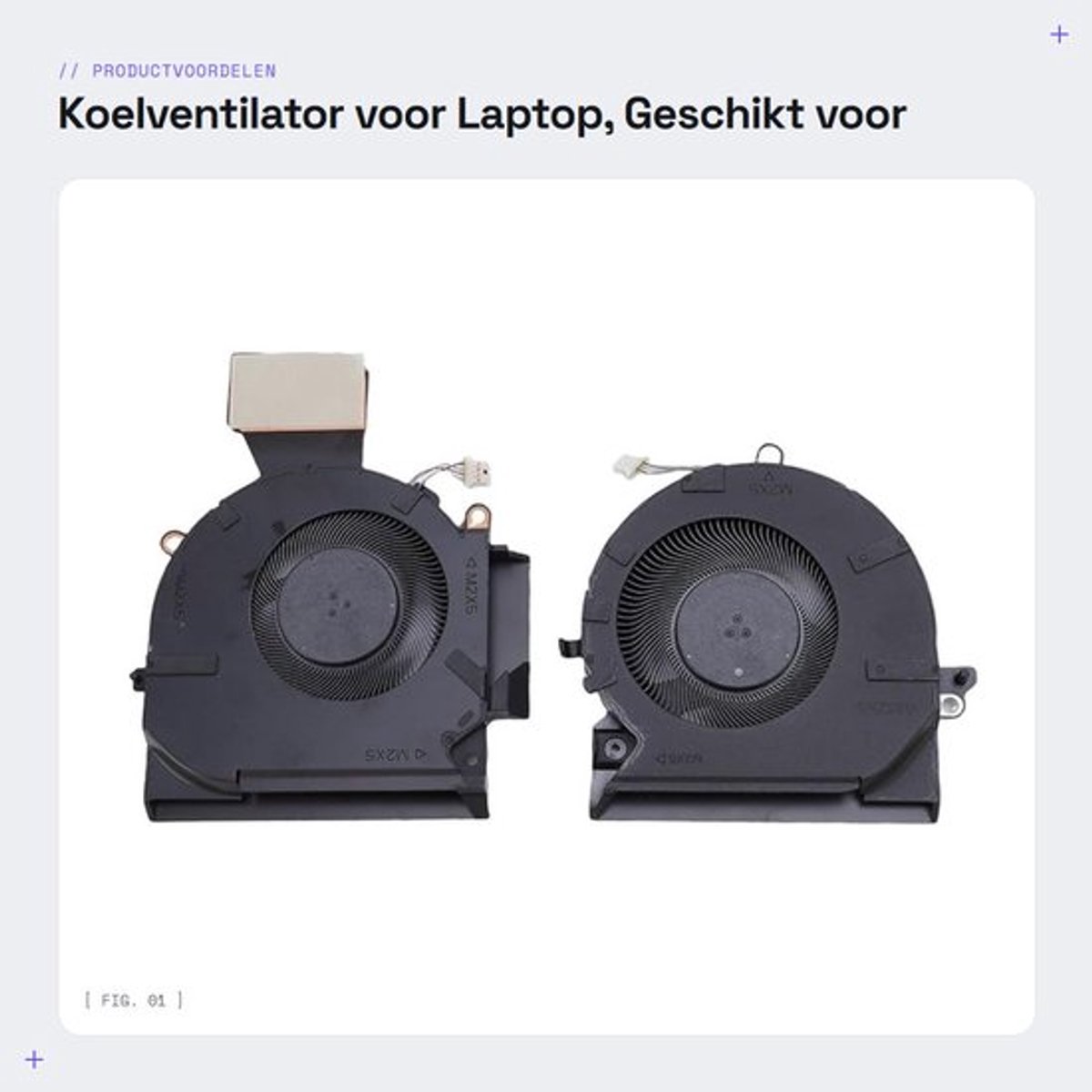 Koelventilator voor Laptop, Geschikt voor OMEN 16-B Modellen