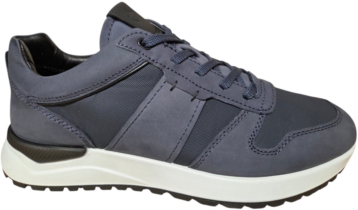 Ecco 534914 61934 Sneakers Blauw Nubuck Heren - Blauw - 43