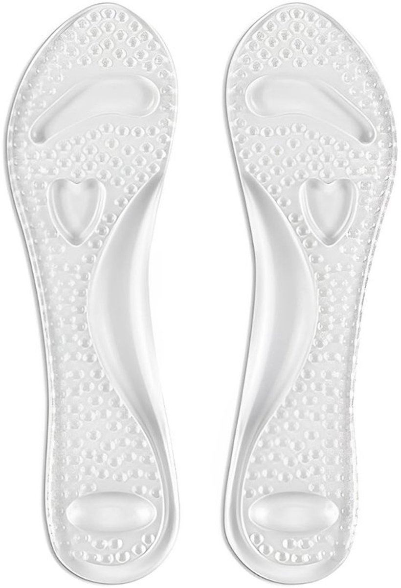 Inlegzolen Universele Pasvorm - Zelfklevend - Antislip - Gelinlegzolen - Hoge Hakken - Pijnverlichting voetboog - Voetbed