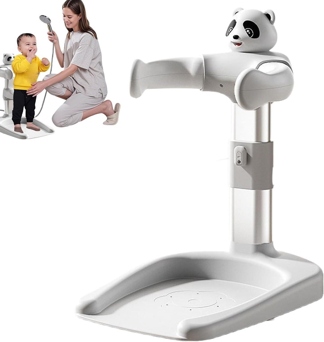 Douche Standaard Baby - Baby Badsteun - Veilig Baden - Antislip Basis - 21 x 355 x 21 cm - Wit
