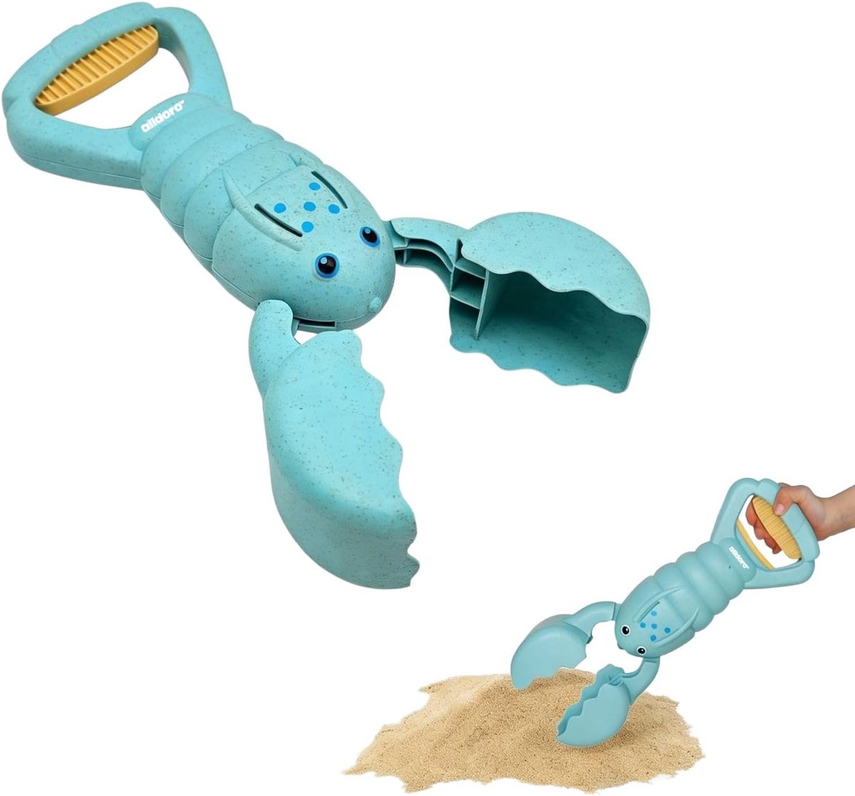 Schelpzandbak - Lichtblauw - 34 cm - Robuust Ecologisch Zandspeelgoed - Voor Kinderen
