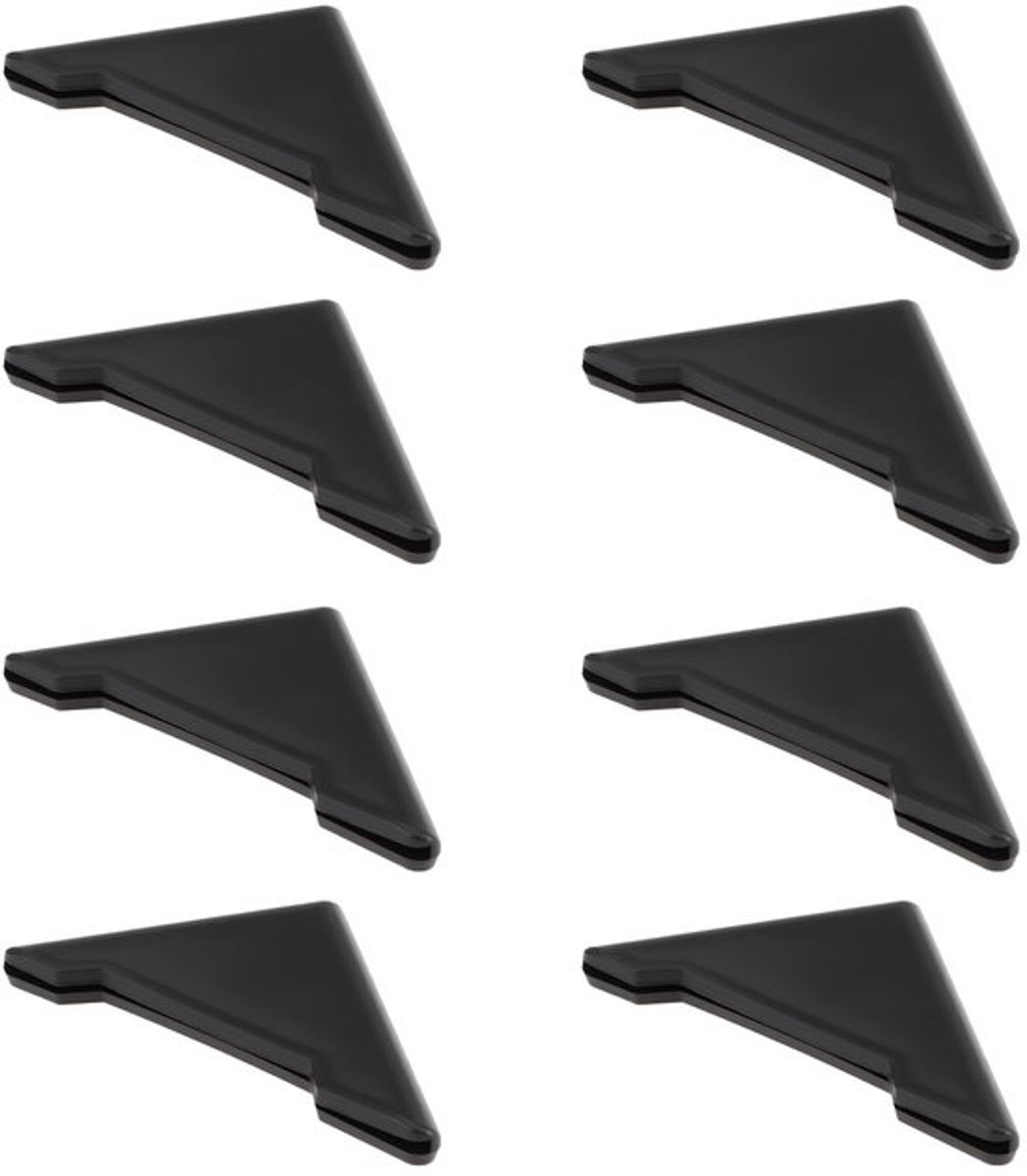 Deur Randen Guards - 8 Stuks - Siliconen - Slagvast - Flexibel - Bescherming tegen Stoten/Krassen - Afmetingen 5,5x4x0,5 cm - Deurbescherming