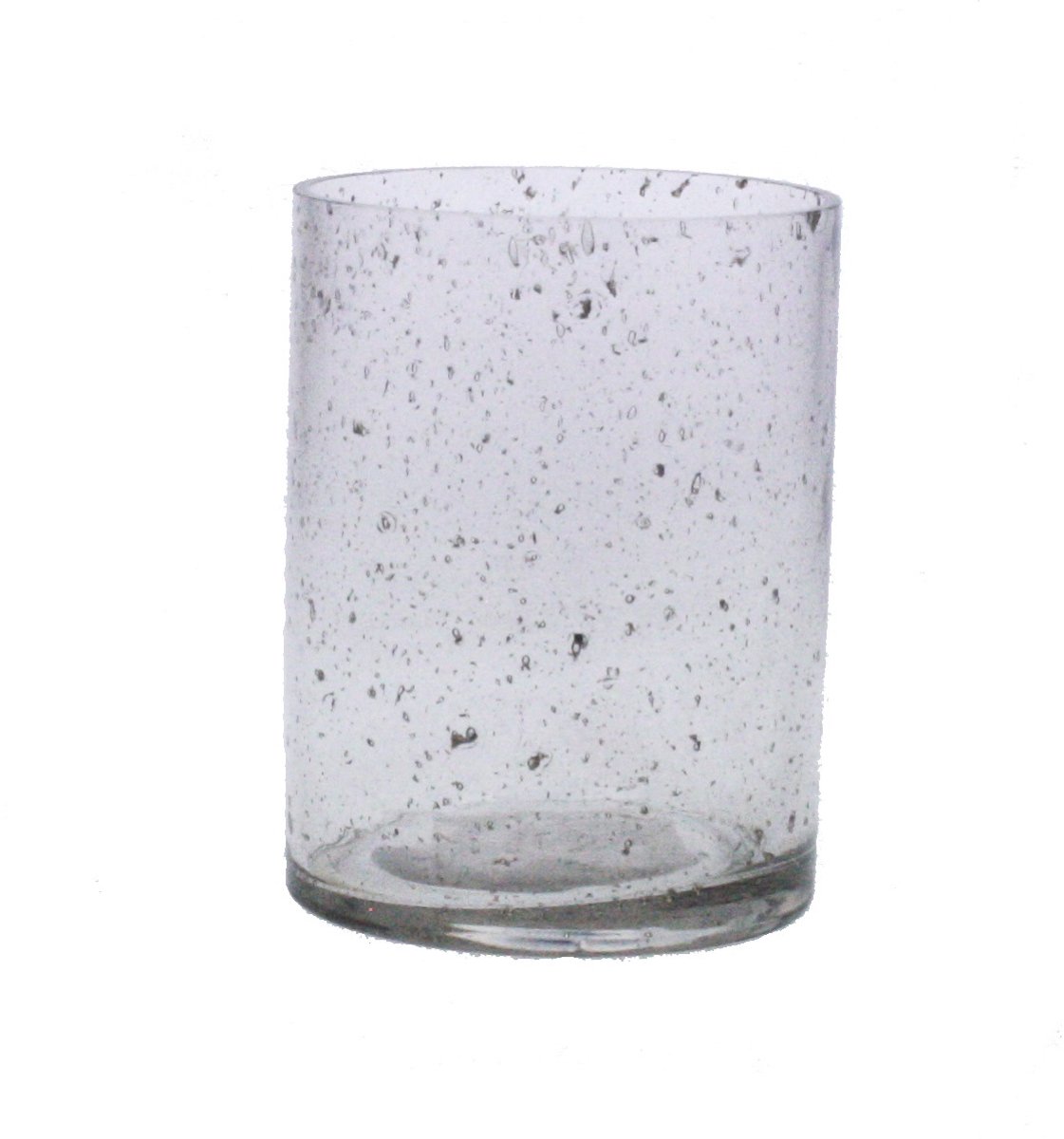 Windlicht glas zand Ø8x10,5cm