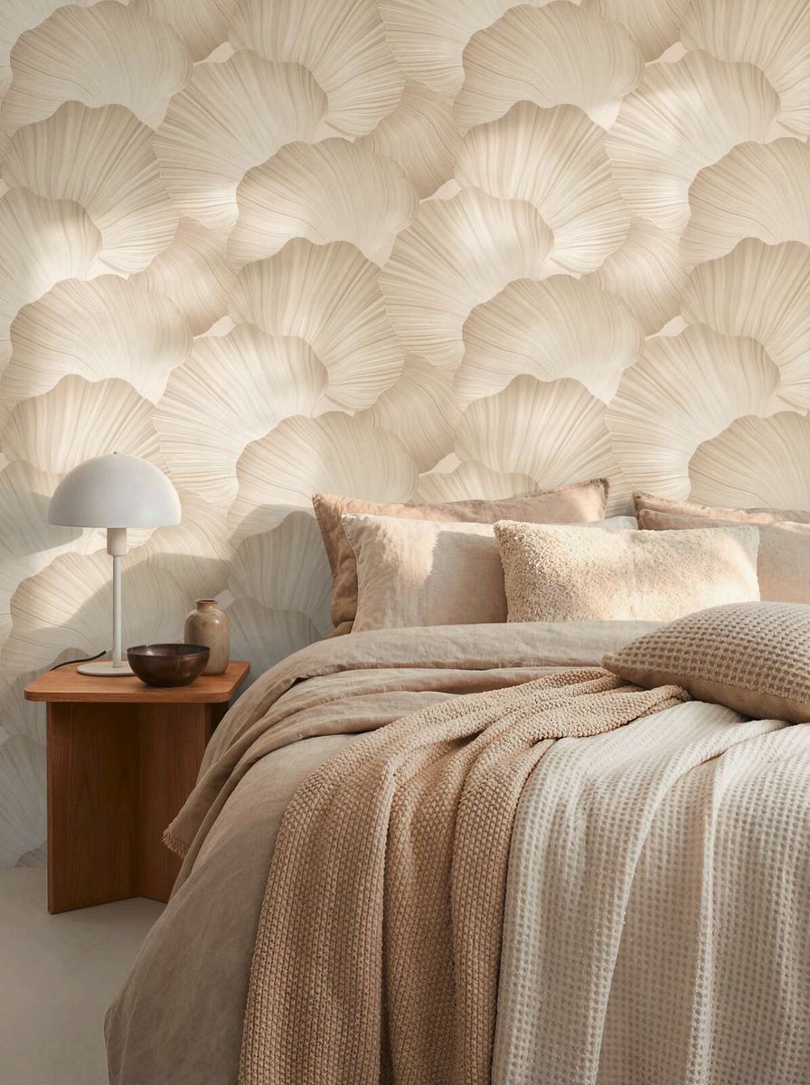 MODERN ABSTRAKT BEHANG BEIGE CREME VLIES NIEUW COLLEKTIE BEHANG
