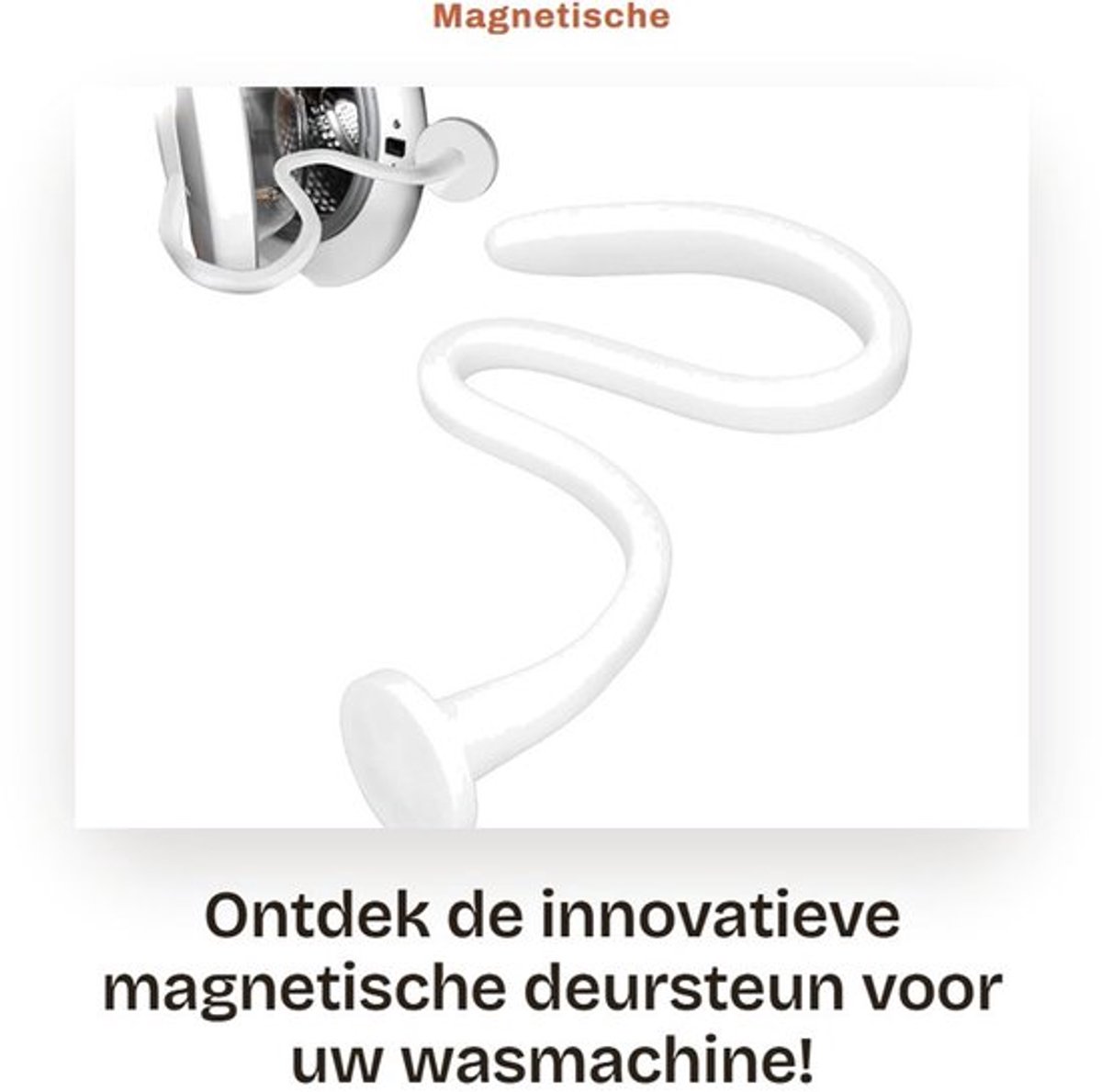 Deursteun Flexibel Verstelbaar - Magnetische Houder - Max 43cm - Aluminiumlegering - Schimmelpreventie - Sterke Magneet - Wasmachine Deurhouder