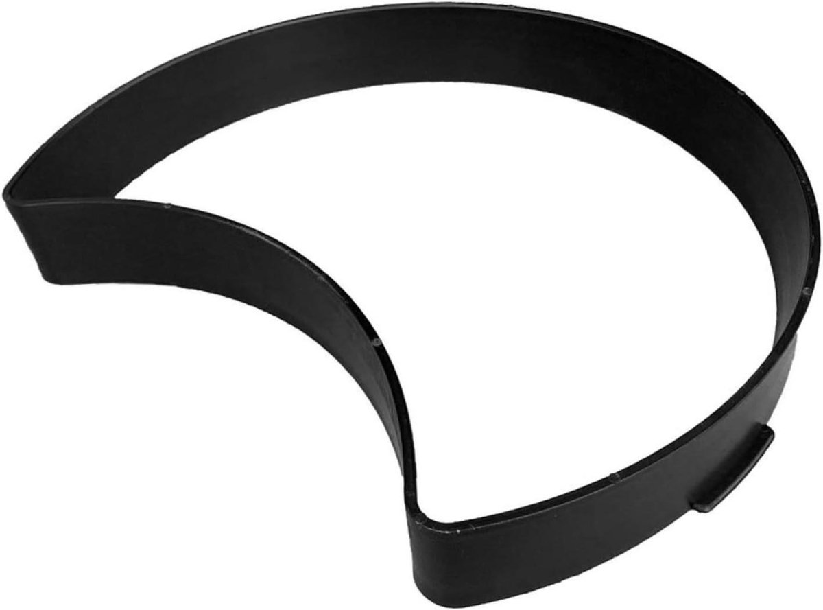 Bestratingsvorm Halvemaan - Padmaker Mal Tuin - Tuinpad Aanleggen - Herbruikbaar ABS Plastic - 34 cm - Zwart