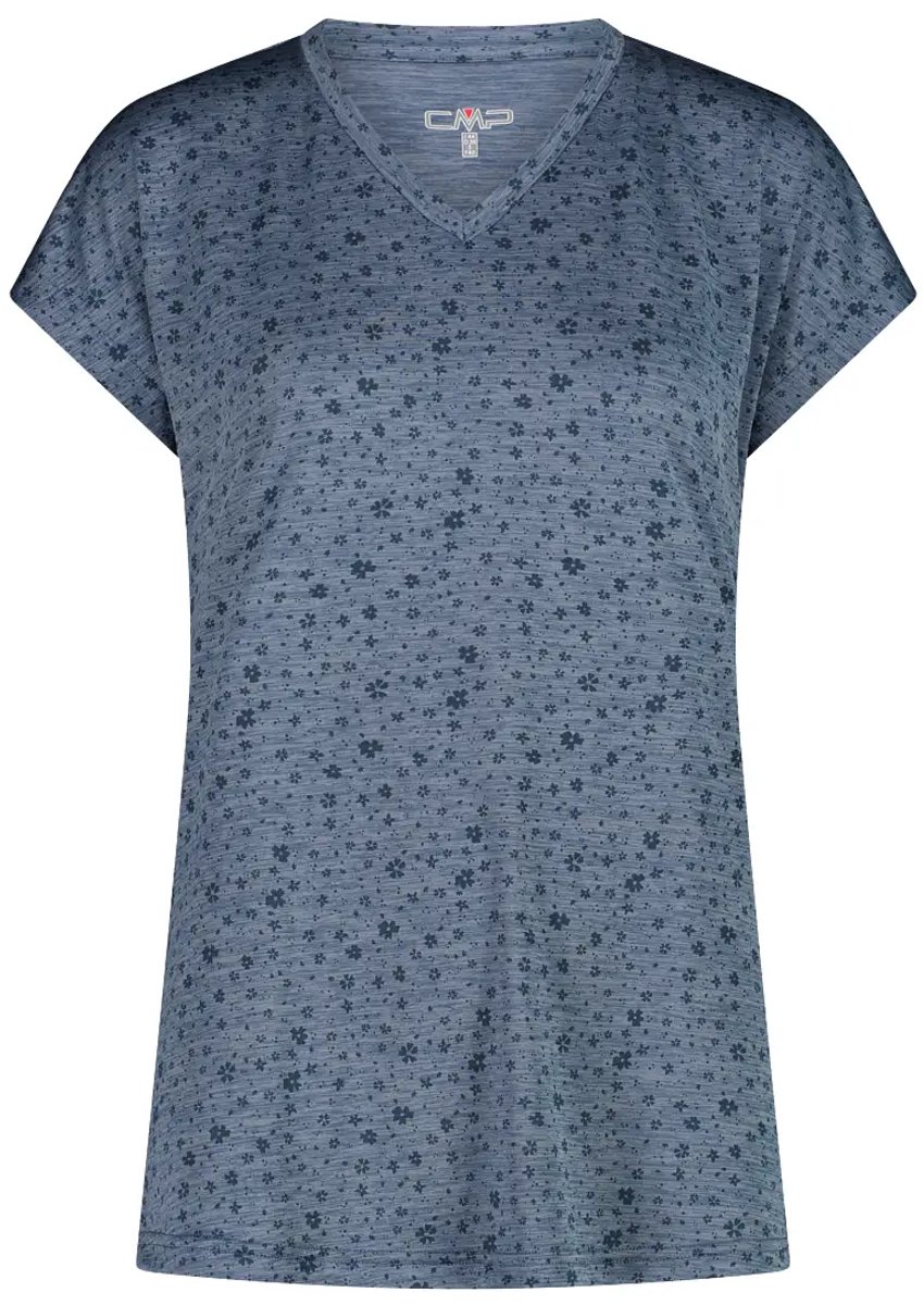 Gemêleerd T-shirt met bloemenprint dames CMP Space Mel.