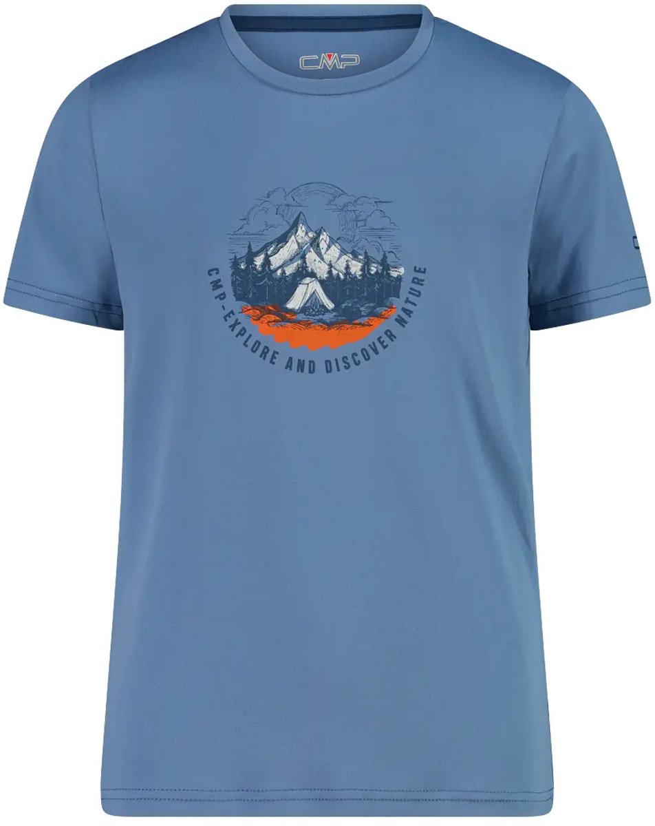 T-shirt stretch kind CMP Blauw