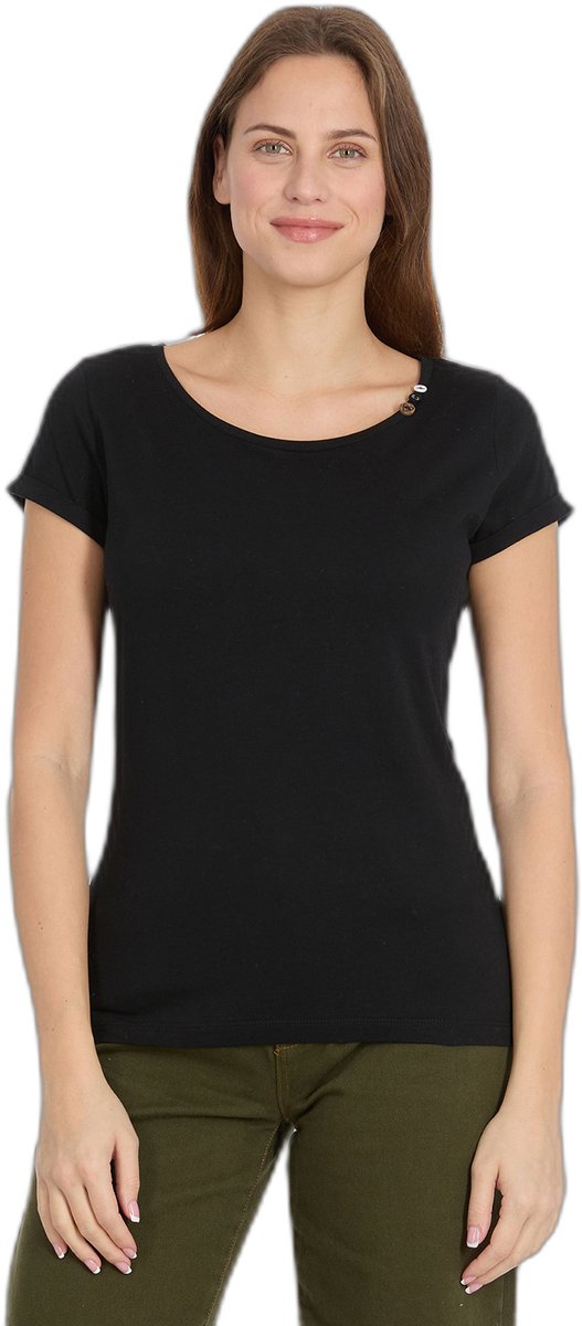 Dames-T-shirt Ragwear Fllorah Gots Zwart