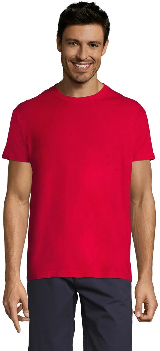 SOL'S Unisex Round-neck Tee-Shirt Titan L04728 - Red 652 - XXL