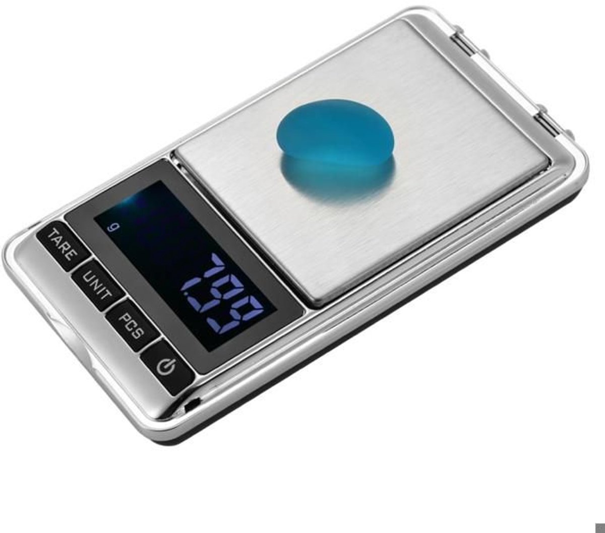 LISM-1. Zakweegschaal, nauwkeurigheid van 0,01 g, capaciteit van 300 g, LCD-display, multi-unit systeem, geschikt voor sieraden en keukengebruik.