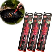 PROF Outdoor Gas aansteker - Lange gasaansteker - Aansteker- BBQ - Openhaard - 23 cm - Navulbaar - Barbecue en grill - 3 stuks