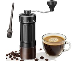 Handmatige Koffiemolen-Verstelbare Maalgraad-Keramische Maalschijf-RVS Handmolen voor Koffiebonen-Espresso en Turkse Koffie