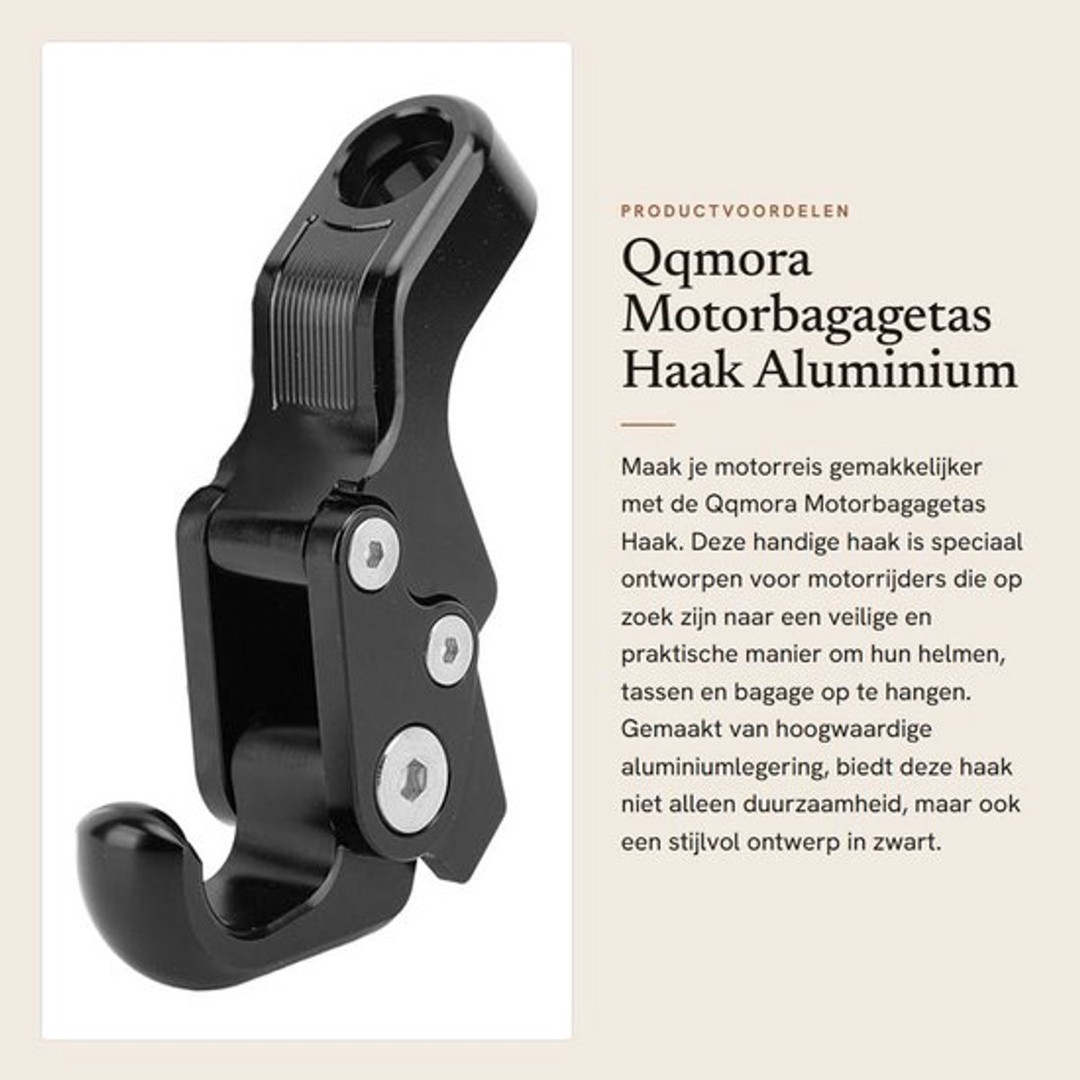 Motorbagagetas Aluminium Legering - Helmhaak - Rijaccessoires - Eenvoudige Installatie - Duurzaam - Compatibel met C400GT/C400X/CE04 - Bagagehaak