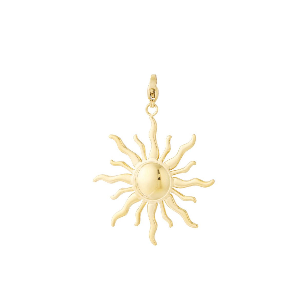 Daily Essential Charms Burning Sun Goud | RVS (verkleurt niet) | Goudkleurig | Bedels voor kettingen en armbanden