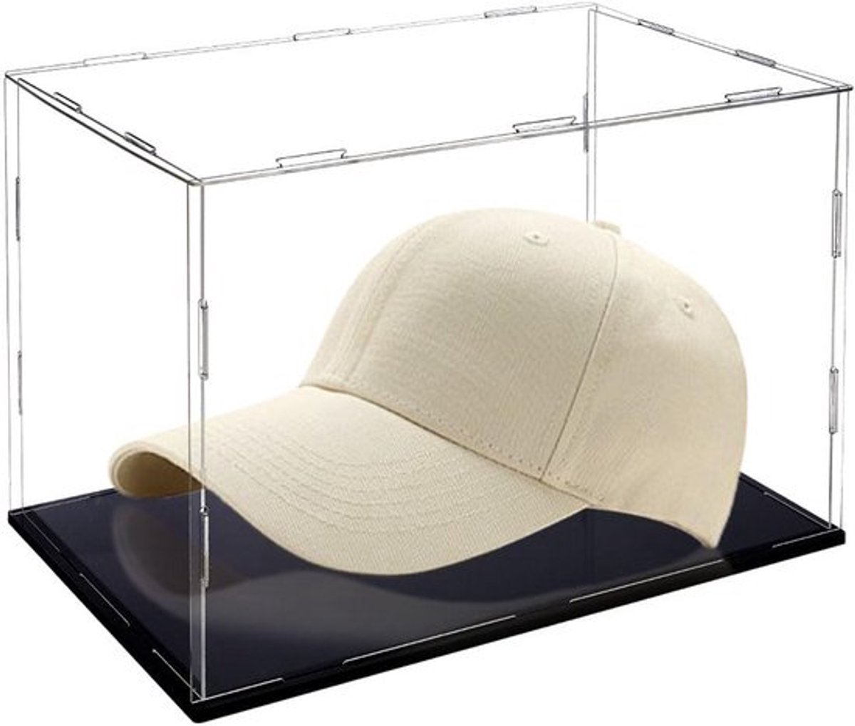 Vitrinekast Transparant - Displaybox voor Honkbalfiguren - Stofdicht - Acryl - 30 x 20 x 20 cm - Glad en Lichtdoorlatend