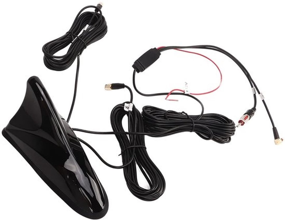 Haaivinnenantenne DAB/DAB+ Signaalversterker - Auto Antenne Universeel - GPS/Navigatie - Eenvoudige Installatie - Geïntegreerd Design - Autoantenne