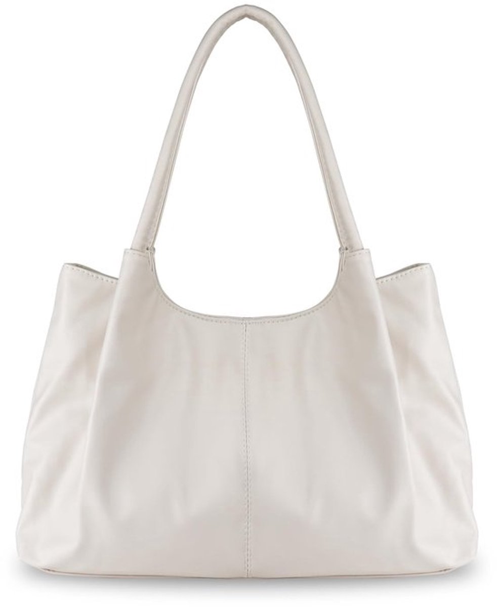 AfitLulu Schoudertas dames PU lederen handtas dames onderarmtas met handvat, effen tote bag dames casual shopper tas dames grote inhoud met magnetische sluiting