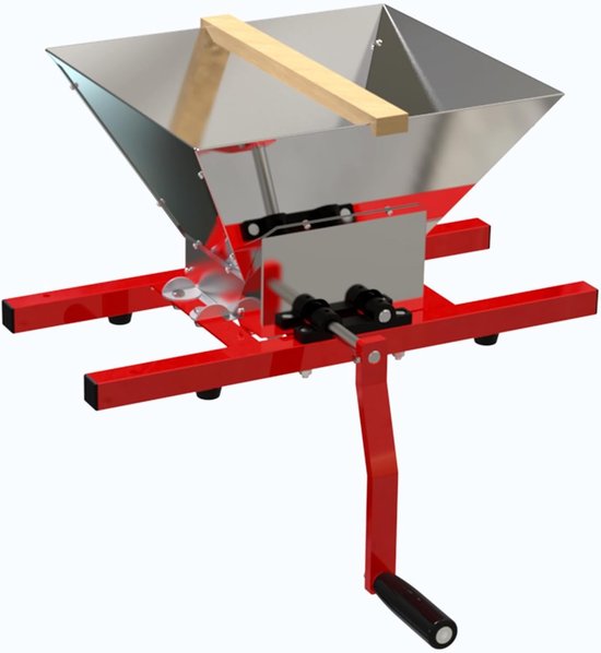 7 Litra Druivenmaler, Fruitmolen, Fruitcrusher, Poedermolen met Handcrank voor Bessen, Wijn en Saus, RVS Handgrinder en Hakker — afbeelding 5
