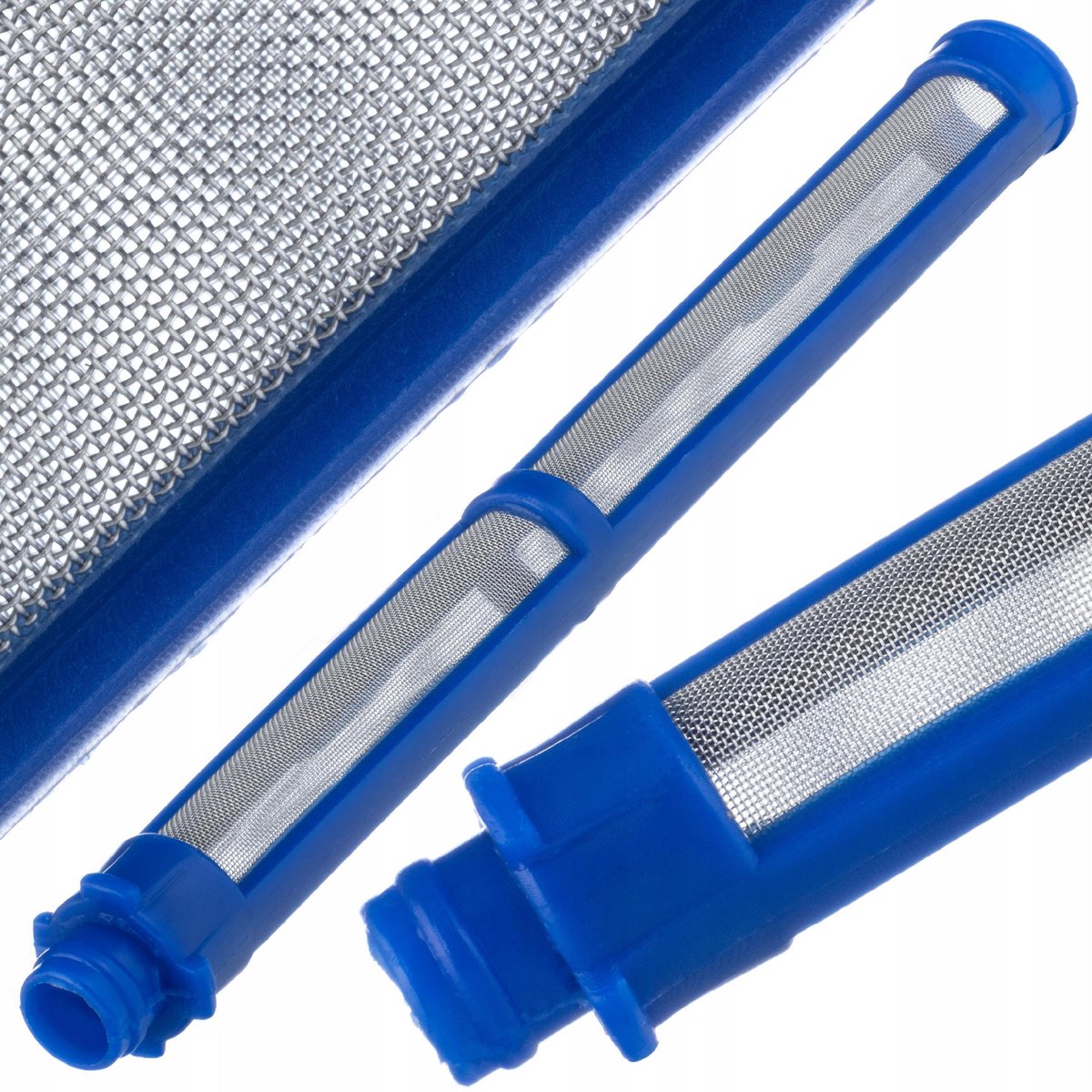 Rosfix Vingerfilter Spuitmond - 150 Mesh - Blauw - 110mm X Ø9mm - Metaal/Plastic - Schilderwerk