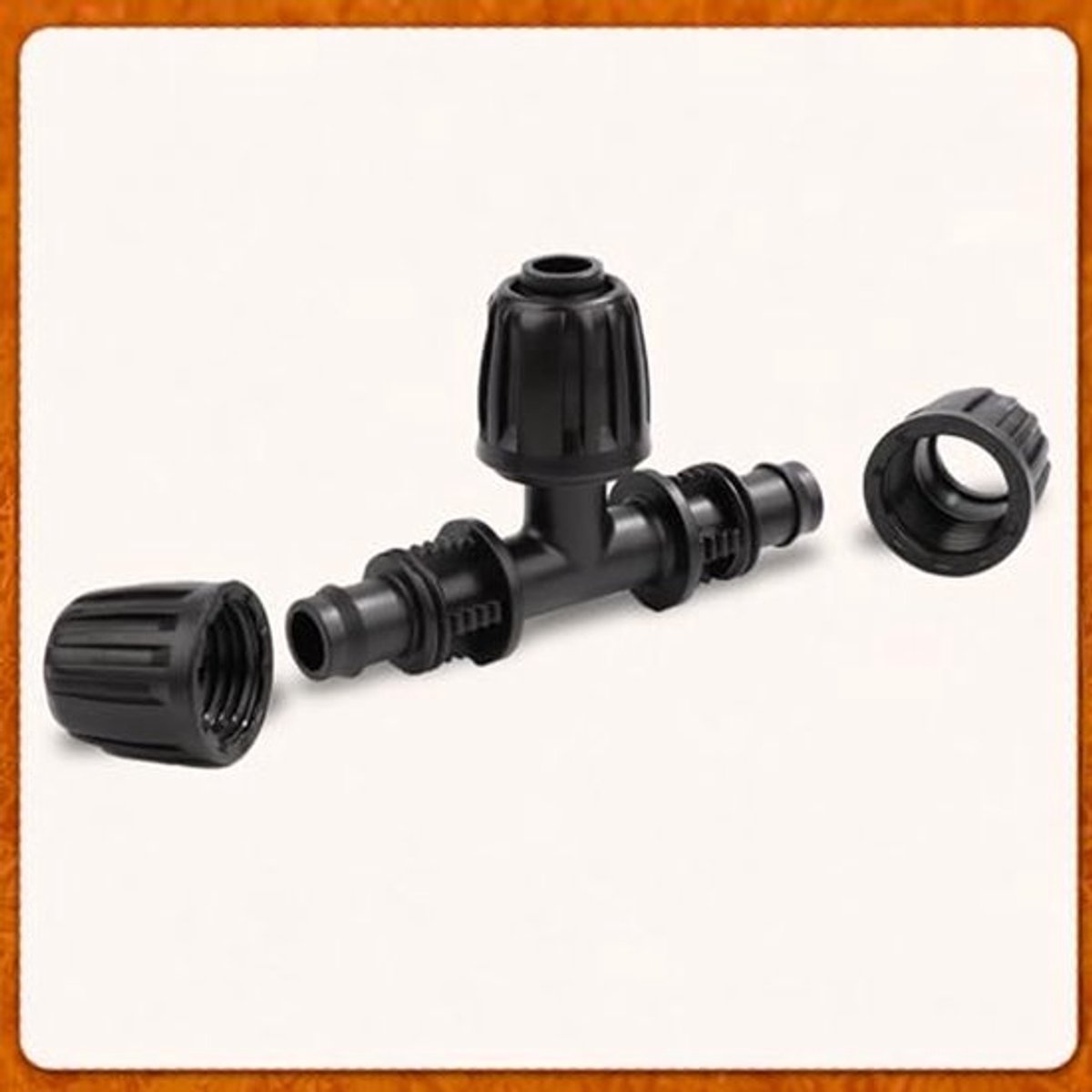 18 Stuks Druppellijn-T-Stukken voor 1/2 Inch Druppelbuizen, Anti-Druppel Druppelirrigatie-T-Fittingen Anti-Lek-T-Connectoren voor Onderdelen van Tuinirrigatiesystemen